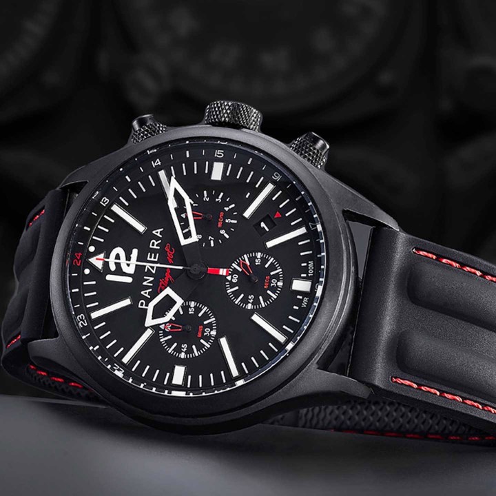Flieger 46 Chronograph Black Blue
