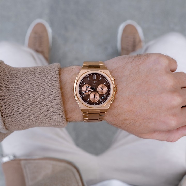 Rival Chrono Rose Gold