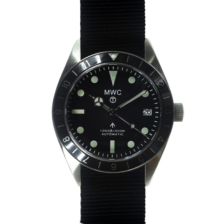 Classic 1960s Pattern Grey Automatic Dual Time Zone Divers