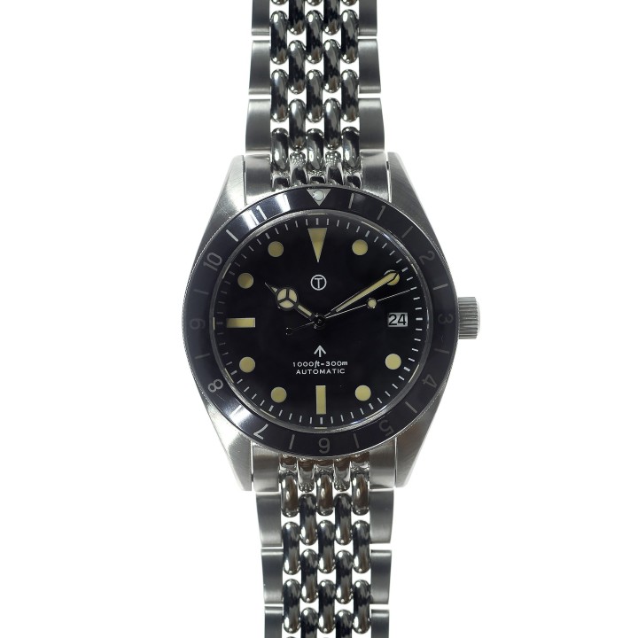 Classic 1960s Pattern Sterile Automatic Bracelet Dual Time Zone Divers
