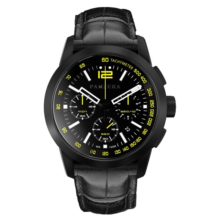Time Master 45 Chrono Leather Black