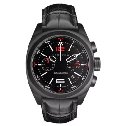 Aquamarine Quartz Chrono Leather