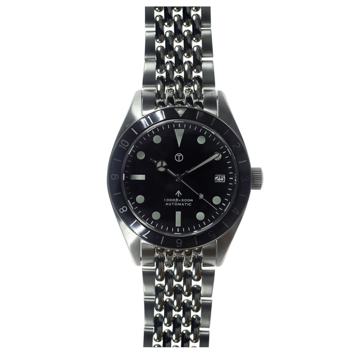Classic 1960s Pattern Sterile Automatic Bracelet Dual Time Zone Divers