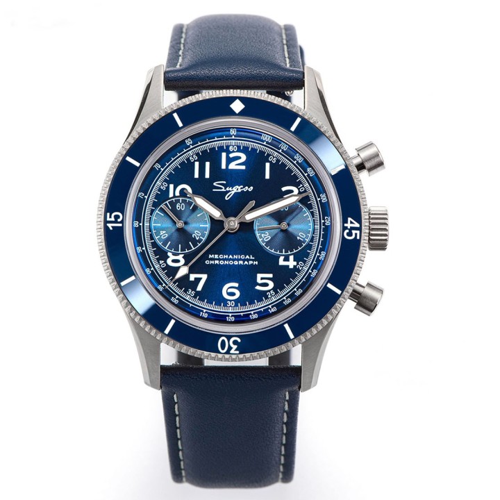 Sugess Chrono S423 Pilot military Blue