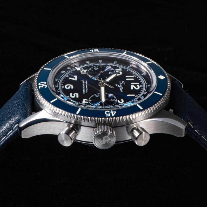 Sugess Chrono S423 Pilot military Blue