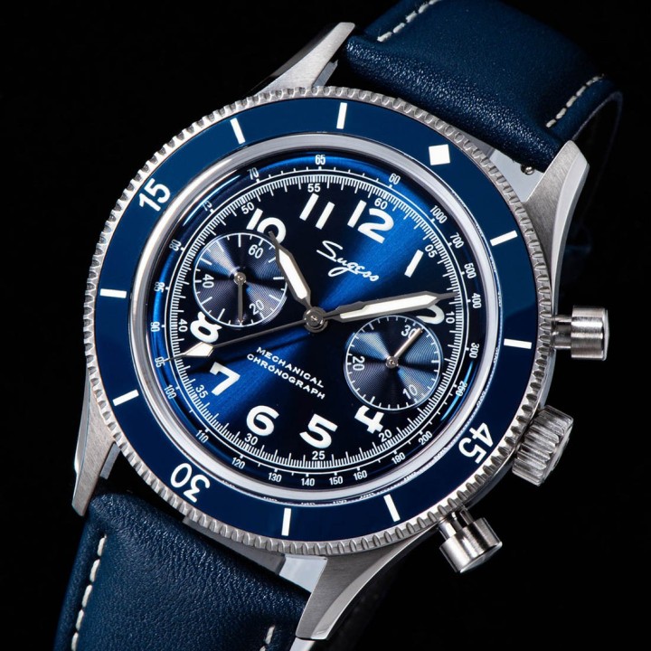 Sugess Chrono S423 Pilot military Blue