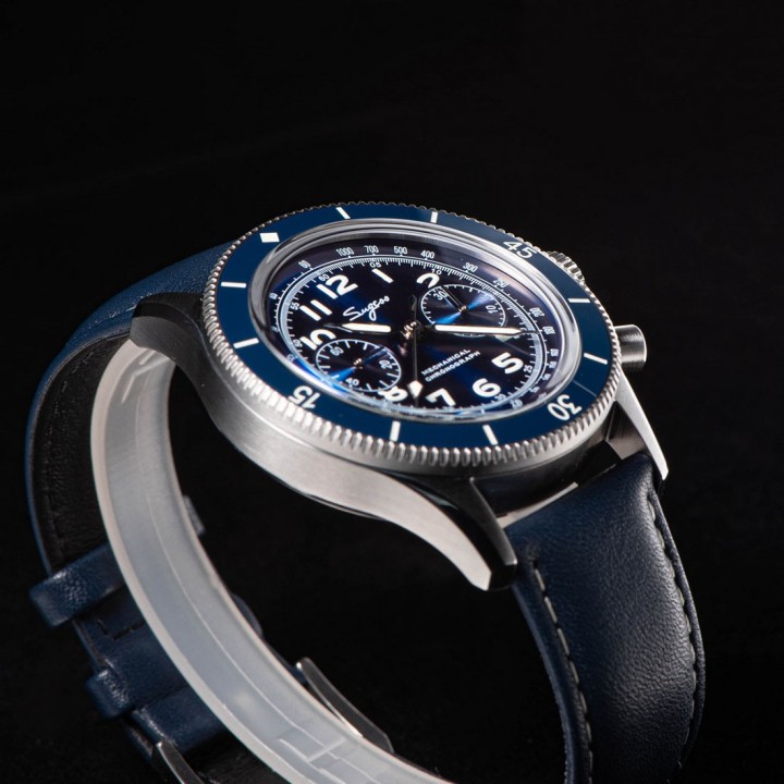 Sugess Chrono S423 Pilot military Blue
