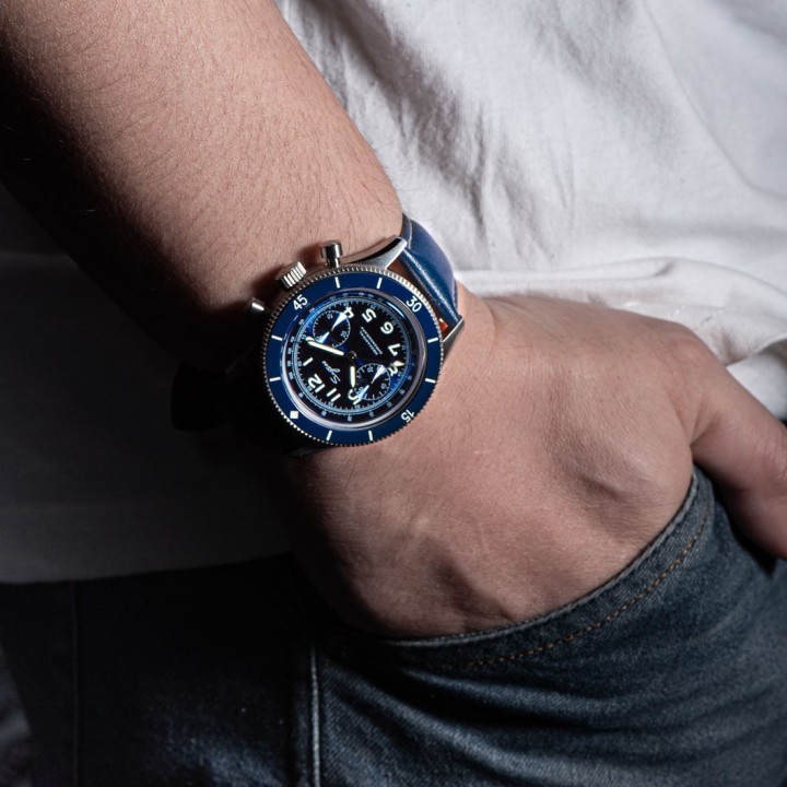 Sugess Chrono S423 Pilot military Blue