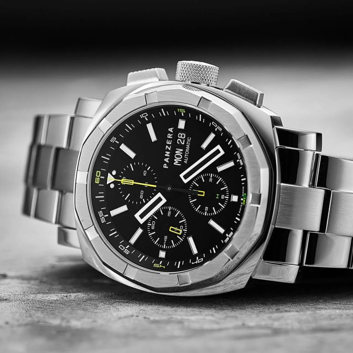 Aquamarine Swiss Automatic Chronograph