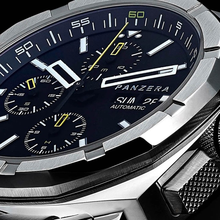 Aquamarine Swiss Automatic Chronograph