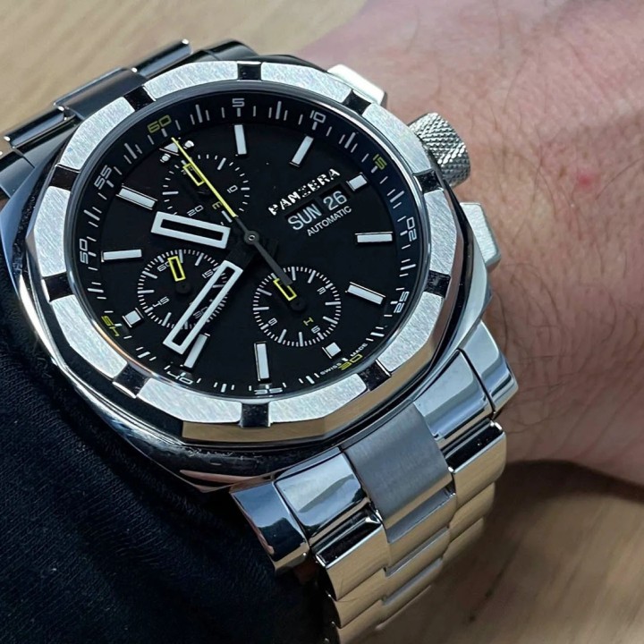 Aquamarine Swiss Automatic Chronograph