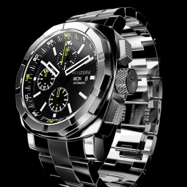 Aquamarine Swiss Automatic Chronograph