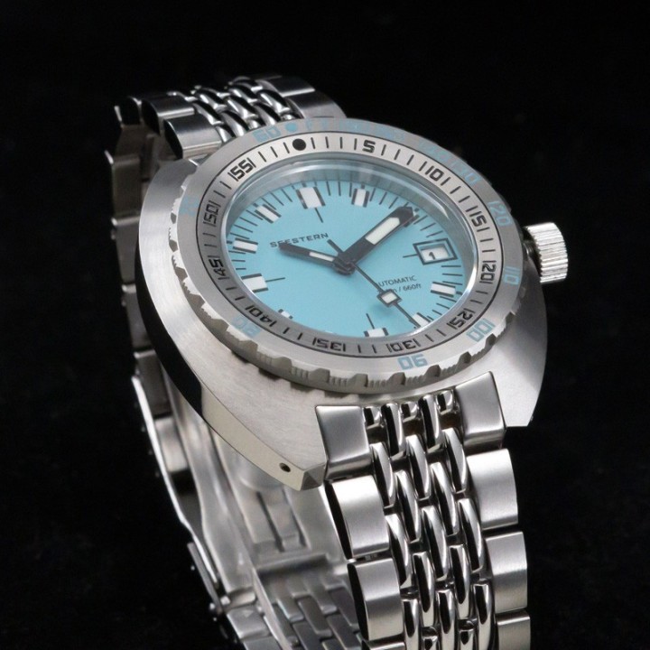 Seestern Vintage S406 Mechanical Teal Blue