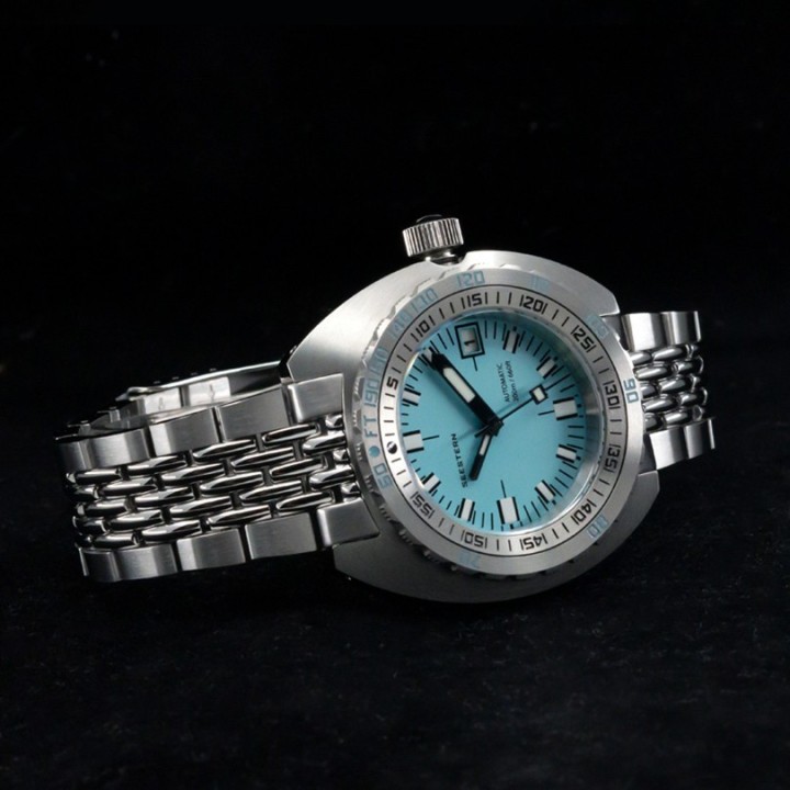 Seestern Vintage S406 Mechanical Teal Blue