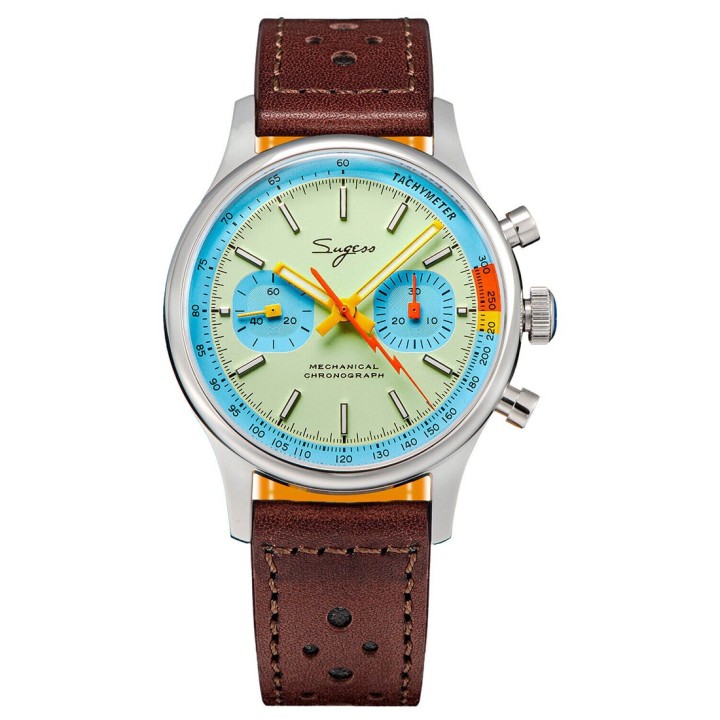 Sugess Teal Blue Chrono 387F