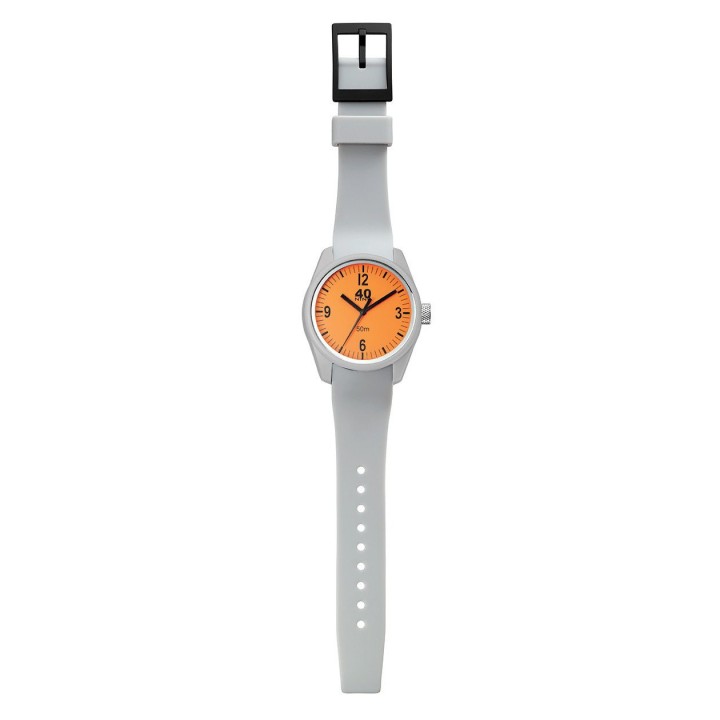BASIC 43MM Grey-Orange (Fondello e Cassa graffiati)