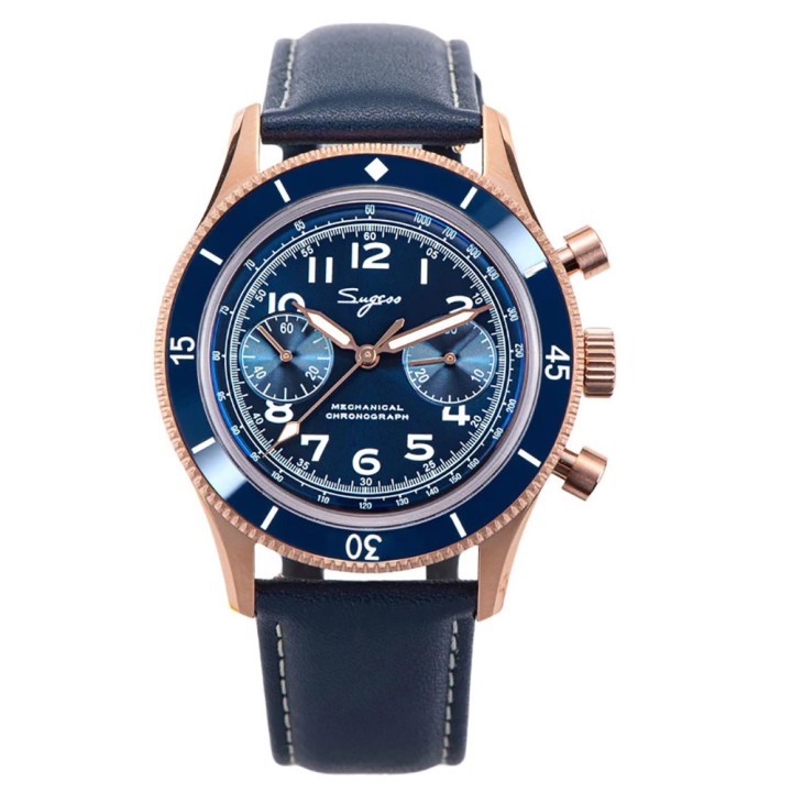 Sugess Chrono Heritage 423 Rose Gold