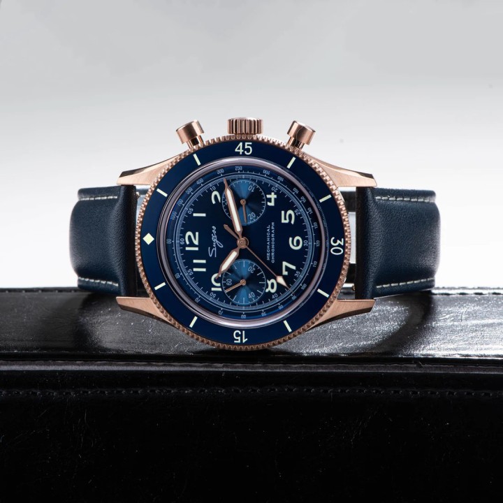 Sugess Chrono Heritage 423 Rose Gold