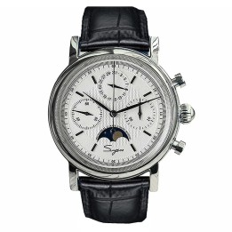 Sugess S426 Chronograph Moonphase White