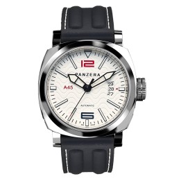Aquamarine 45 - White Black Silicone