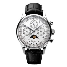 Sugess S389 White MoonPhase Master Chronograph
