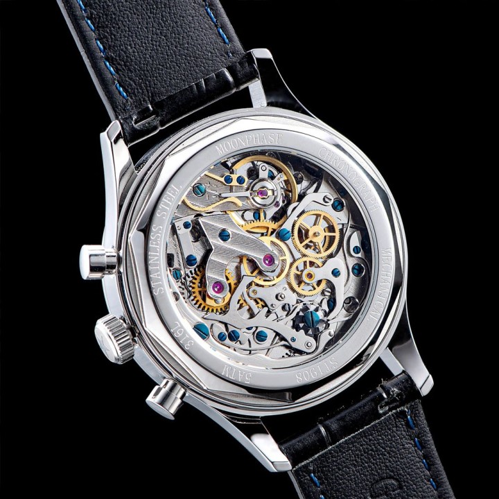 Sugess S389 White MoonPhase Master Chronograph