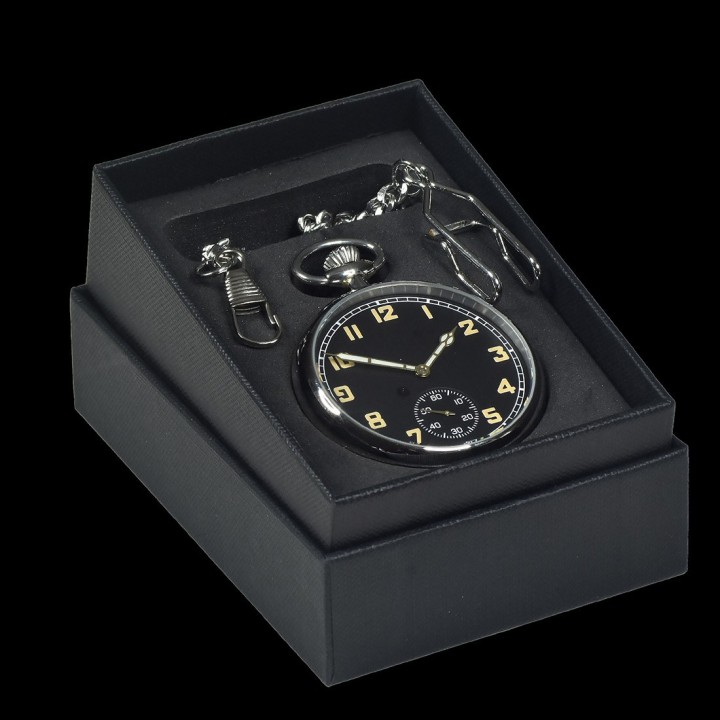 WW2 Pattern British Military Pattern 17 Jewel Hand Wound Military Pocket Watch