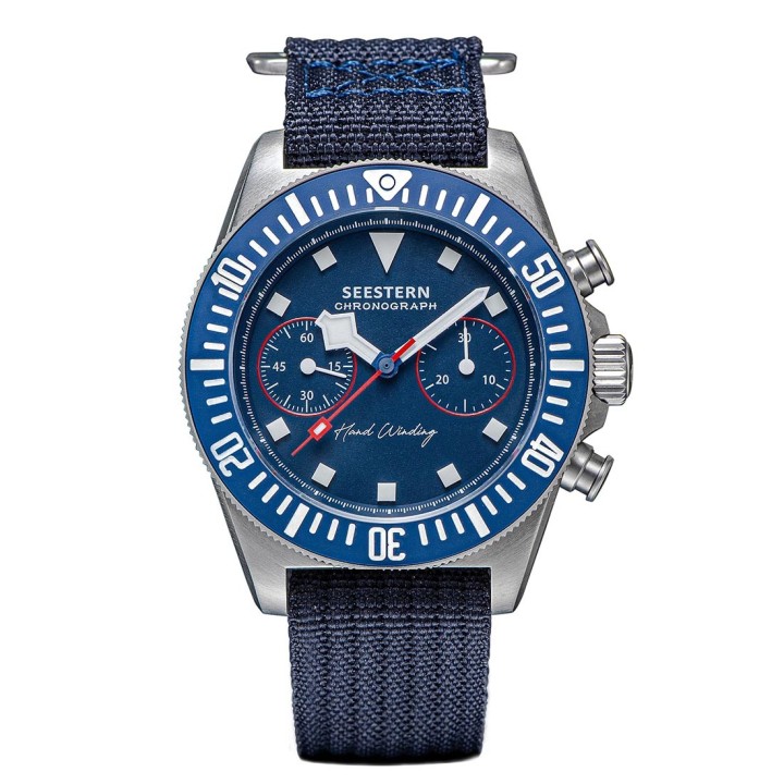 Seestern Blue Manual Chronograph