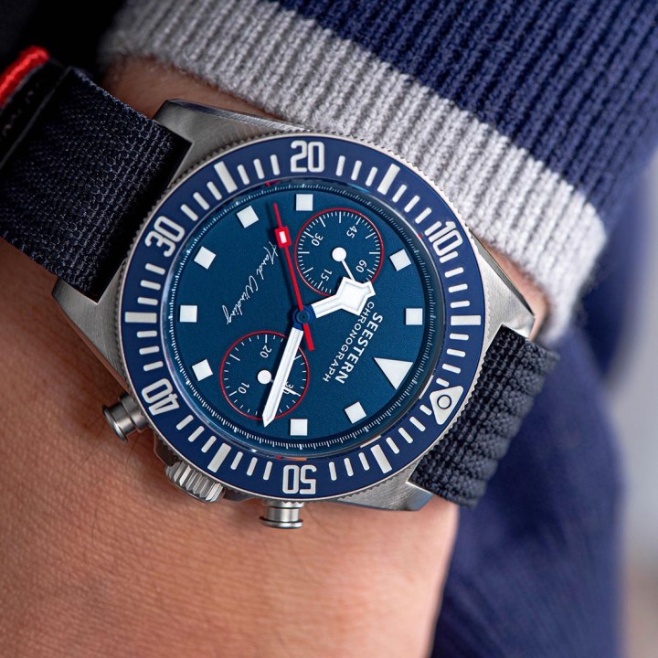 Seestern Blue Manual Chronograph