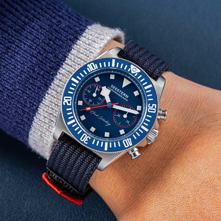 Seestern Blue Manual Chronograph