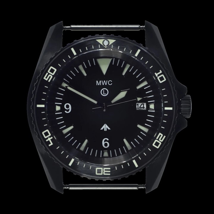 12 Military Divers Watch in PVD Steel Case (Quartz)