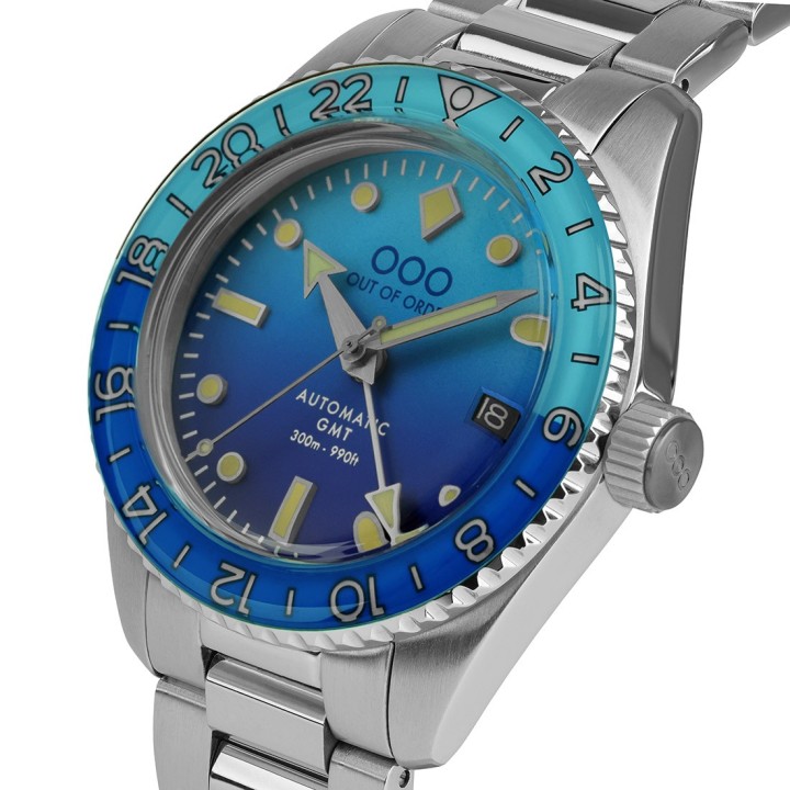 BOMBA BLU AUTOMATIC GMT - ULTRA BRUSHED