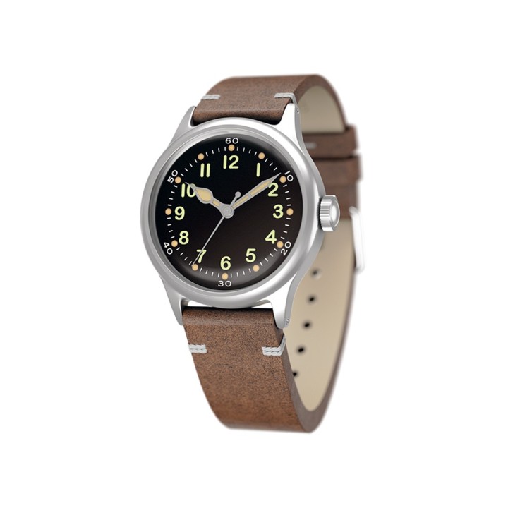 Service Watch - Black Leather