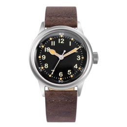 Service Watch - Black Leather