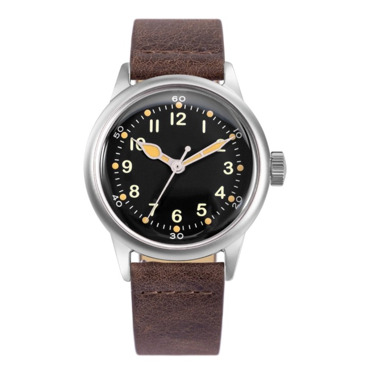 Service Watch - Black Leather
