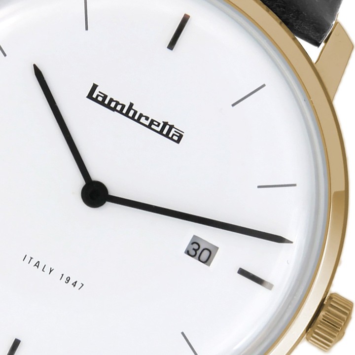 Volta 39 Leather Gold White Black