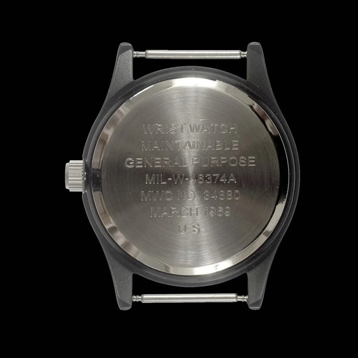 Classic 1960s/70s Pattern Matt Black Vietnam Watch