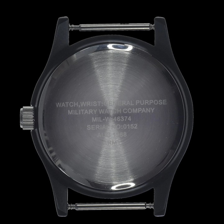 Classic 1960s/70s Pattern Matt Black Vietnam Watch (Unbranded Dial)