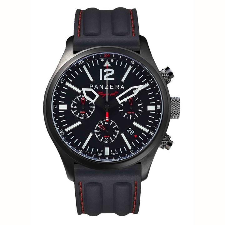 cFlieger 46 Chronograph Black Red