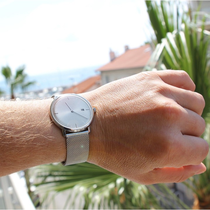Volta 39 Mesh Grey Silver