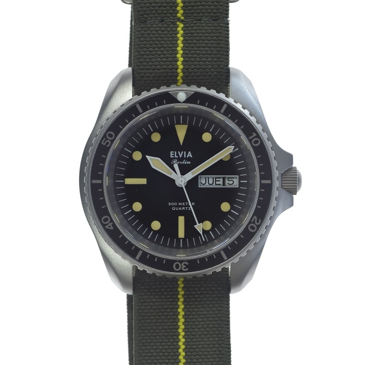 MWC Elvia Quartz Military Day-Date