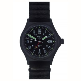 MWC GMT (Dual Time Zone) Black PVD Steel Case