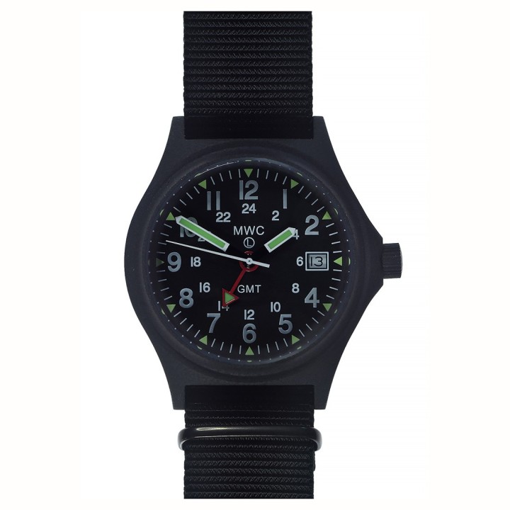 MWC GMT (Dual Time Zone) Black PVD Steel Case