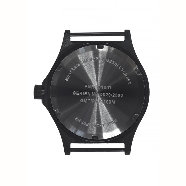 MWC GMT (Dual Time Zone) Black PVD Steel Case