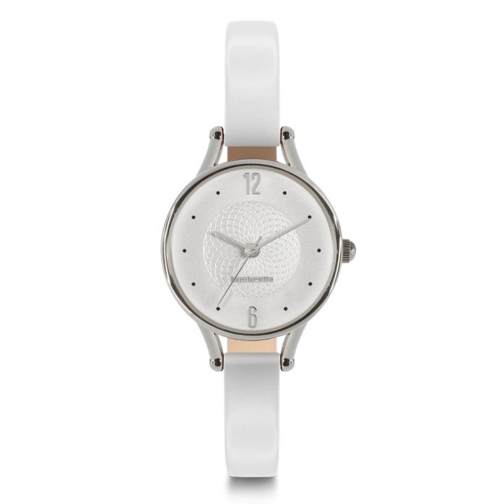 Piccolo 26 Leather Silver White