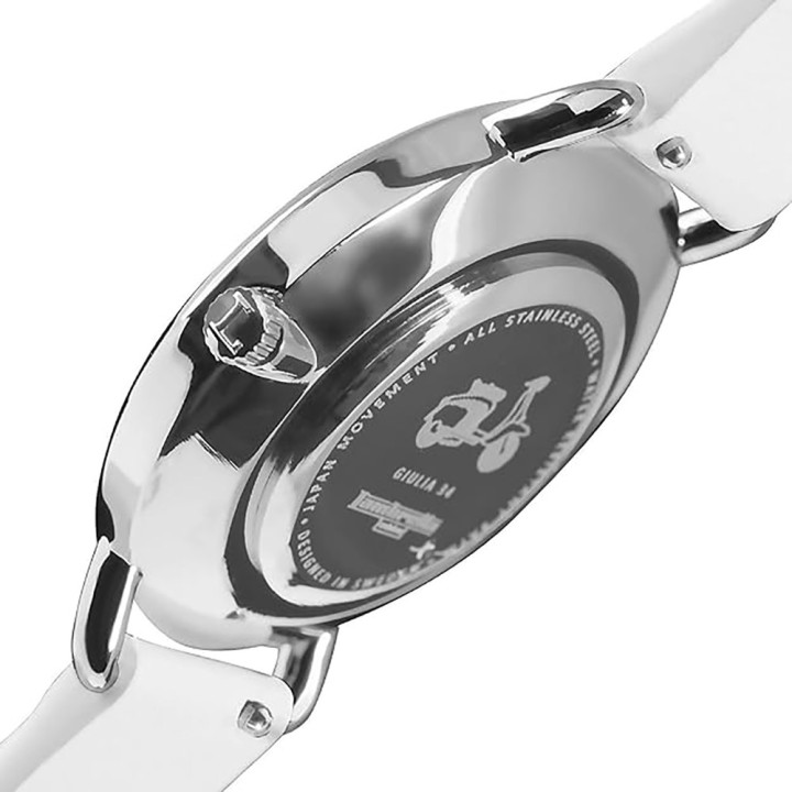 Giulia 34 Uno Quilted Silver White