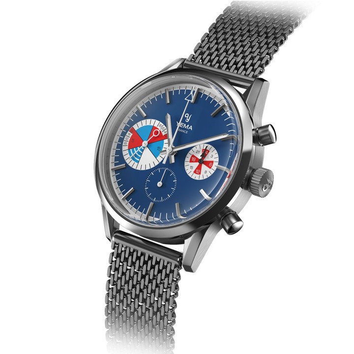 Yachtingraf Croisière Meca-Quartz Mesh Blue