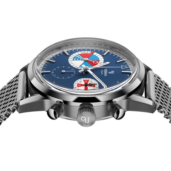 Yachtingraf Croisière Meca-Quartz Mesh Blue