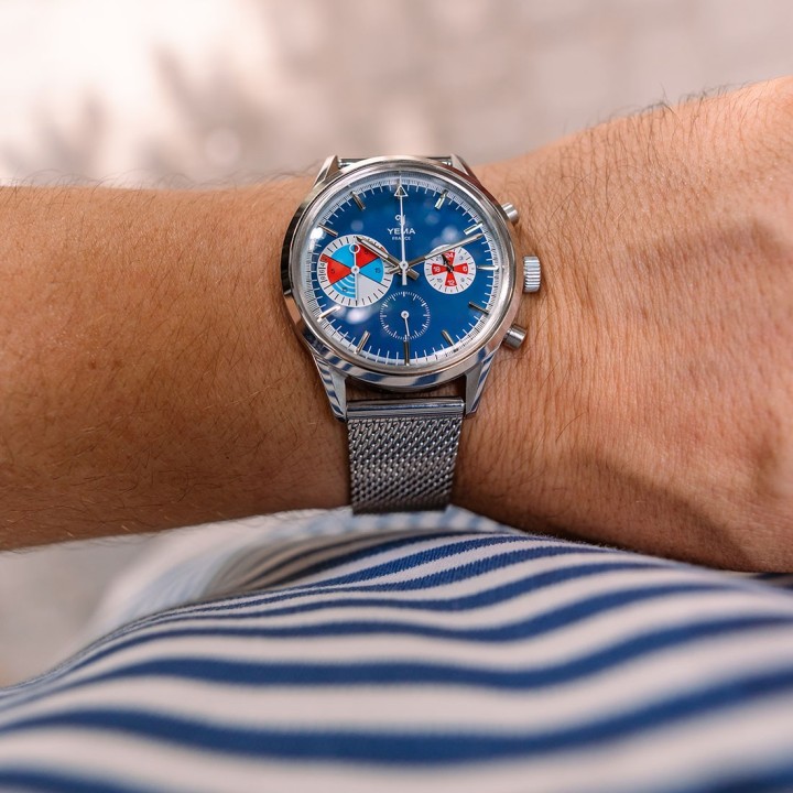 Yachtingraf Croisière Meca-Quartz Mesh Blue