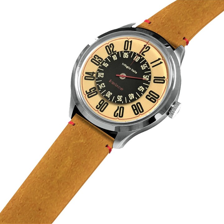 Veloce Amber Brown Vintage